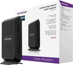 img 4 attached to 💨 NETGEAR CM600 Cable Modem: Xfinity, Spectrum, Cox Compatible, Up to 400 Mbps Speeds, DOCSIS 3.0, 24x8 Channel Bonding