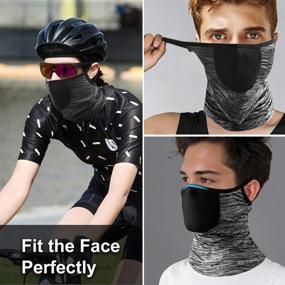img 3 attached to Reusable Washable Breathable Balaclava Outdoor，Black Outdoor Recreation