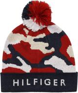 🧢 tommy hilfiger boys fleece earflap accessories for boys logo