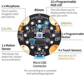 img 4 attached to 📱 Makeblock Halocode: идеальный программироваемый компьютер в карманном формате для детей для освоения основ программирования с встроенным Wi-Fi