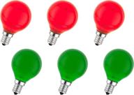 outdoor string christmas bulbs replacement set logo