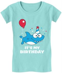 img 4 attached to 🦈 Adorable Birthday Girl Shark Shirt: Funny Gift for Little Girls - Infant Fitted T-Shirt