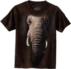 img 4 attached to 🐘 Elevate Your Little Boy's Style with The Mountain Youth Elephant Face Shirt