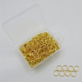 img 1 attached to ⭕️ 500Pcs 10mm Gold Open Jump Rings: Circle Metal Findings, Open Connectors by Grosun