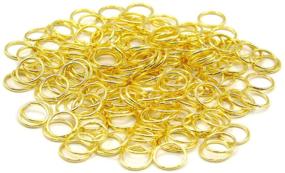 img 3 attached to ⭕️ 500Pcs 10mm Gold Open Jump Rings: Circle Metal Findings, Open Connectors by Grosun