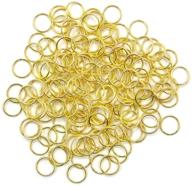 ⭕️ 500pcs 10mm gold open jump rings: circle metal findings, open connectors by grosun logo