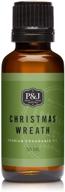 🎄 enhance your holiday spirit with p&j trading christmas wreath fragrance oil - 30ml/1oz logo