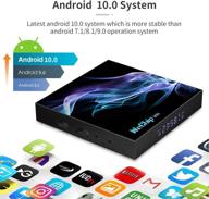 android 10.0 tv box - 4gb ram 32gb rom, allwinner h616 quad-core 64bit, 2.4g/5ghz dual wifi/bt5.0, 6k/4k ultra hd/3d/ h.265, smart android tv box with backlit keyboard логотип