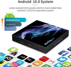 img 4 attached to Android 10.0 TV Box - 4GB RAM 32GB ROM, Allwinner H616 Quad-Core 64bit, 2.4G/5GHz Dual WiFi/BT5.0, 6K/4K Ultra HD/3D/ H.265, Smart Android TV Box with Backlit Keyboard