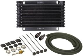 img 2 attached to 🚘 Black Derale 13612 Series 9000 Plate and Fin Transmission Oil Cooler