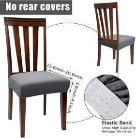 img 3 attached to 🪑 Waterproof Chair Seat Covers – Protect Your Chairs with Soft Stretch Slipcovers!