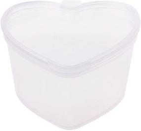 img 1 attached to 24-Pack Slime Containers with Lids - Small Heart-Shaped Plastic Foam Ball Clay Beads Storage Box + 3-Piece DIY Slime Tools