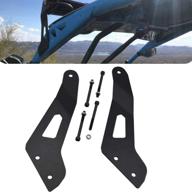 🔦 top-notch compatibility: 50'' led light bar upper roof windshield mounting brackets for can-am maverick x3 2017-2021 logo