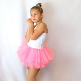 img 3 attached to Моя Лелло юбка на коротких балетных тюлях с 10 слоями для девочек (от 4 до 10 лет): очарователая одежда для танцев девочек!