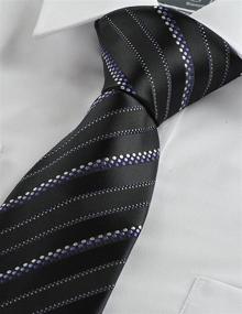 img 2 attached to KissTies Yellow Summer Striped Necktie Men's Accessories for Ties, Cummerbunds & Pocket Squares