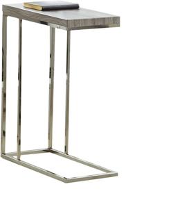 img 1 attached to Steve Silver Company Lucia Chairside End Table, 10x18x25, Grey - Stylish and Functional Furniture Piece