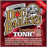 doc bailey’s leather tonic: ultimate care and protection for boots, motorcycle, bike, car seats, jackets, furniture, chaps, vinyl, and exotic leathers logo