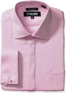 👔 stacy adams textured purple sleeve men's clothing: stylish shirts for added sophistication logo