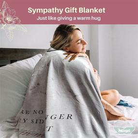 img 1 attached to Super Soft Sympathy Blanket: Honoring the Memory of Loved Ones - 50 x 70 Inch Gray Bereavement Gift