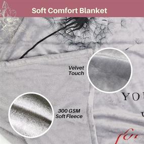 img 2 attached to Super Soft Sympathy Blanket: Honoring the Memory of Loved Ones - 50 x 70 Inch Gray Bereavement Gift