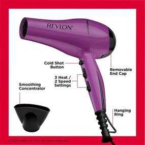 img 1 attached to 💨 Revlon Smooth and Quick Blowouts Hair Dryer with 1875W Power