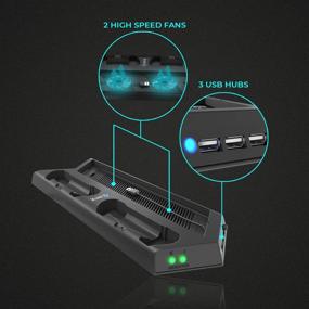 img 2 attached to Cooling Playstation Accessories Vertical Controller 4