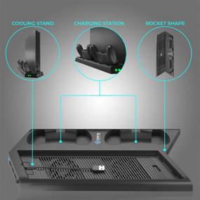 img 3 attached to Cooling Playstation Accessories Vertical Controller 4