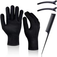 🧤 ikoco heat resistant gloves - 2pcs mitts for hair styling tools, curling iron, flat iron, hot-air brushes - universal fit size logo