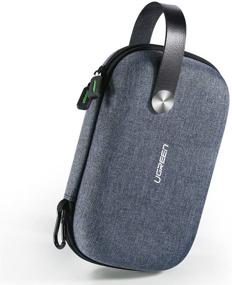 img 4 attached to 🔌 UGREEN Electronics Organizer Travel Case: Portable EVA Shockproof Bag for External Hard Drive, Power Bank Adapter, Type C Hub, USB Cable Charger, SD Card, Flash Drive, Phone