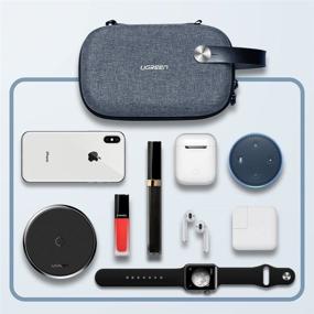 img 2 attached to 🔌 UGREEN Electronics Organizer Travel Case: Portable EVA Shockproof Bag for External Hard Drive, Power Bank Adapter, Type C Hub, USB Cable Charger, SD Card, Flash Drive, Phone