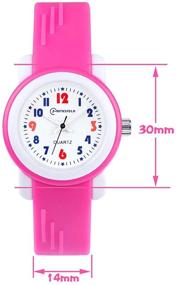 img 2 attached to Waterproof Outdoor Analog Kids Watch for Boys and Girls, Ideal for Children Ages 3-12, with Durable Rubber Band