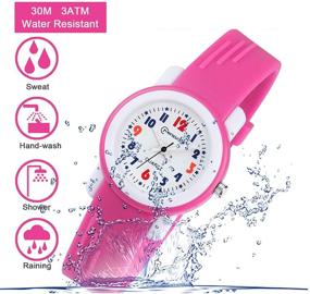 img 3 attached to Waterproof Outdoor Analog Kids Watch for Boys and Girls, Ideal for Children Ages 3-12, with Durable Rubber Band