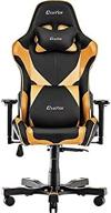 clutch chairz crank series: the ultimate gaming chair - ergonomic design, video game chair, office chair, high chair, and lumbar pillow for computer desk - black/orange логотип