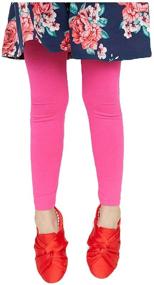 img 1 attached to 👧 Felix & Flora Leggings for Girls - Toddler Kids Summer Pants for School Dance