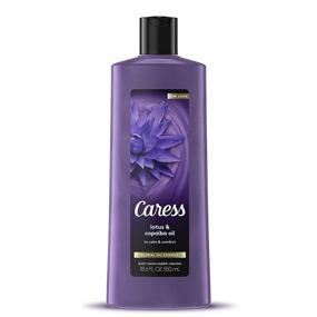 img 4 attached to 🌸 Pamper and Soothe Your Skin with Caress Calming Lotus & Copaiba Oil Body Wash - Floral Essence, 18 oz