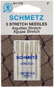 img 1 attached to 🧵 Schmetz 1722 Stretch Needles, Size 75/11, 130/705 H-S, Pack of 5 (2 Packs)