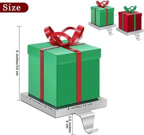 img 3 attached to URATOT Christmas Stocking Holders Decoration Seasonal Decor