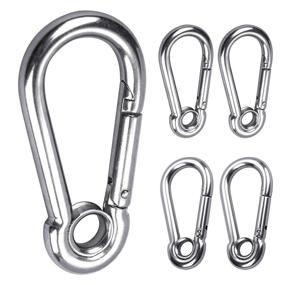 img 4 attached to Stainless Carabiner Spring Eyelet Length