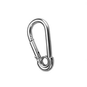 img 2 attached to Stainless Carabiner Spring Eyelet Length