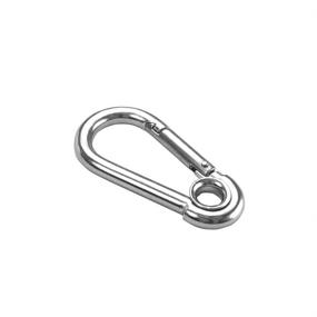 img 1 attached to Stainless Carabiner Spring Eyelet Length