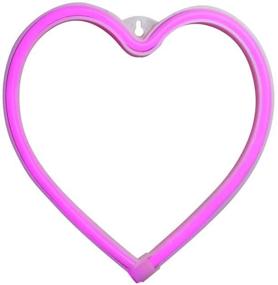 img 3 attached to 💖 Eye-catching Heart Neon Sign for Bedroom - USB/Battery Powered LED Neon Lights for Christmas, Birthday Party, Living Room - Pink Neon Light Sign for Girls, Kids Room