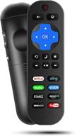 2020 update: universal remote for tcl roku tvs with 8 channel shortcuts for netflix, sling, hulu, vudu & more logo