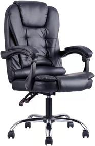 img 4 attached to 🪑 Santoll High Back Office Chair: Ergonomic Desk Chair with Lumbar Support & Padded Armrests