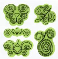 🖌️ inkadinkado stamp gear cling stamps: doodle swirls - creative stamping tool for art & crafts logo