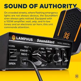 img 3 attached to 🚨 SoundAlert 100W Emergency Police Siren Kit: Powerful Speaker, Switch Control, Air Horn, Mic & More!