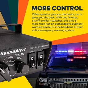 img 2 attached to 🚨 SoundAlert 100W Emergency Police Siren Kit: Powerful Speaker, Switch Control, Air Horn, Mic & More!