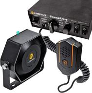🚨 soundalert 100w emergency police siren kit: powerful speaker, switch control, air horn, mic & more! logo