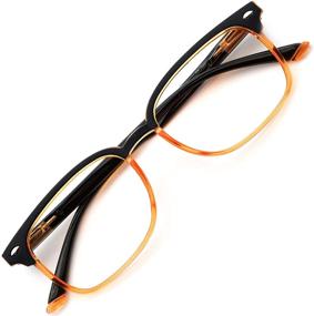 img 4 attached to 👓 OCCI CHIARI Lightweight Reading Glasses for Men and Women - Black Clear Frames - Available in Various Strengths from 0 to 6.0