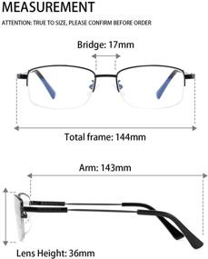 img 1 attached to 👓 Alsenor Progressive Multifocal Computer Reading Glasses Blue Light Blocking Reader Glasses Frame for Men and Women, Black, 2.5x Power