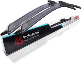 img 4 attached to 🌧️ Enhanced Visibility with 4S Professional Extreme Silica II Wiper Blades Rain x 2 Pack - Rain Repellent NanoSilica Technology - 2 Year Warranty (26" + 16")